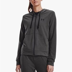 Under Armour Women's Charcoal Full-Zip Hoodie